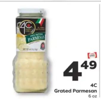 Weis Markets 4C Grated Parmesan offer