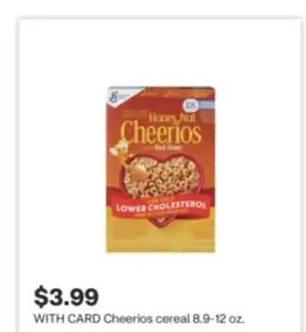 CVS Cheerios cereal 8.9-12 oz offer