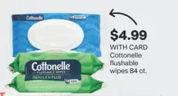 CVS Cottonelle flushable wipes 84 ct offer