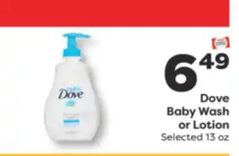 Weis Markets Dove Baby Wash or Lotion offer