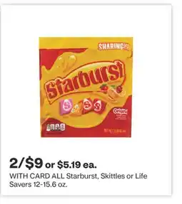 CVS ALL Starburst, Skittles or Life Savers 12-15.6 oz offer