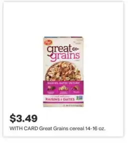 CVS Great Grains cereal 14-16 oz offer