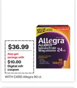 CVS Allegra 90 ct offer