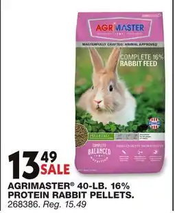 Blain's Farm & Fleet AGRIMASTER 40-LB. 16% PROTEIN RABBIT PELLETS offer