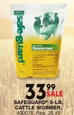 Blain's Farm & Fleet SAFEGUARD 5-LB. CATTLE WORMER offer