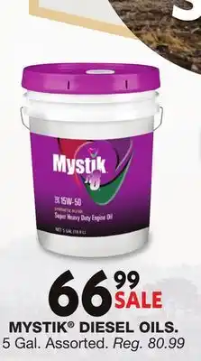 Blain's Farm & Fleet MYSTIK DIESEL OILS offer