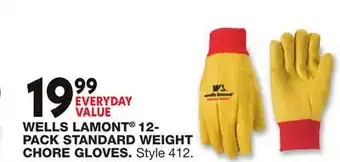 Blain's Farm & Fleet WELLS LAMONT 12- PACK STANDARD WEIGHT CHORE GLOVES offer