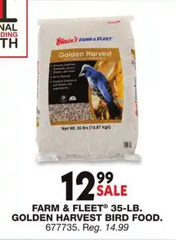 Blain's Farm & Fleet FARM & FLEET 35-LB. GOLDEN HARVEST BIRD FOOD offer