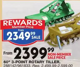 Blain's Farm & Fleet 60 3-POINT ROTARY TILLER offer