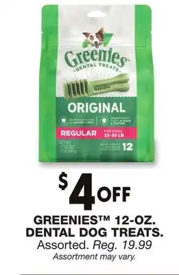 Blain's Farm & Fleet GREENIES 12-OZ. DENTAL DOG TREATS offer