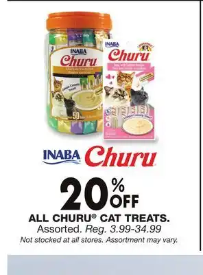 Blain's Farm & Fleet ALL CHURU CAT TREATS offer