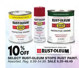 Blain's Farm & Fleet SELECT RUST-OLEUM STOPS RUST PAINT offer