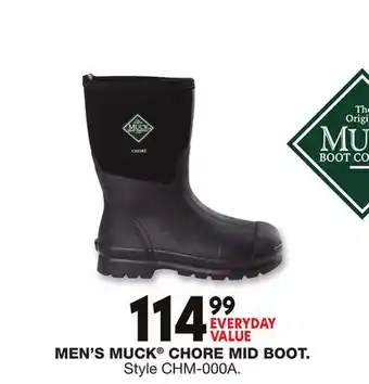 Blain's Farm & Fleet MEN'S MUCK CHORE MID BOOT offer