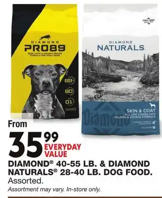 Blain's Farm & Fleet DIAMOND 40-55 LB. & DIAMOND NATURALS 28-40 LB. DOG FOOD offer