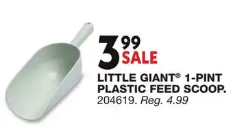 Blain's Farm & Fleet LITTLE GIANT 1-PINT PLASTIC FEED SCOOP offer