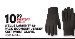 Blain's Farm & Fleet WELLS LAMONT 12- PACK ECONOMY JERSEY KNIT WRIST GLOVE offer