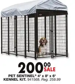 Blain's Farm & Fleet PET SENTINEL 4' x 8' x 6' KENNEL KIT offer