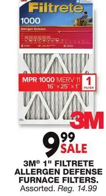 Blain's Farm & Fleet 3M 1 FILTRETE ALLERGEN DEFENSE FURNACE FILTERS offer