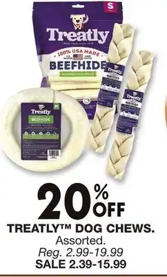 Blain's Farm & Fleet TREATLY DOG CHEWS offer