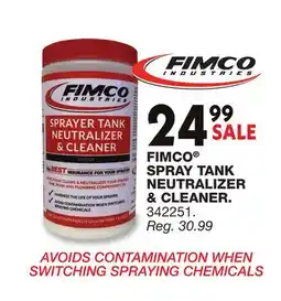 Blain's Farm & Fleet FIMCO SPRAY TANK NEUTRALIZER & CLEANER offer