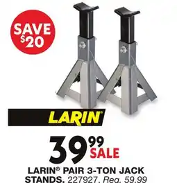 Blain's Farm & Fleet LARIN PAIR 3-TON JACK STANDS offer