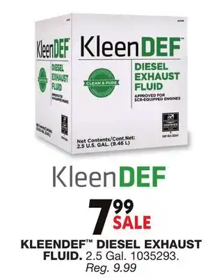 Blain's Farm & Fleet KLEENDEF DIESEL EXHAUST FLUID offer