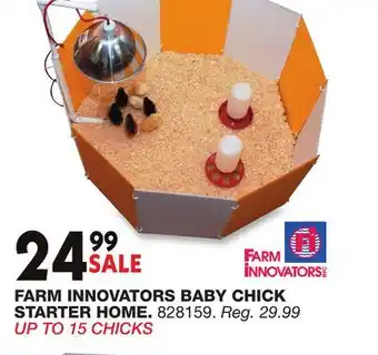 Blain's Farm & Fleet FARM INNOVATORS BABY CHICK STARTER HOME offer