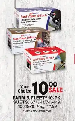 Blain's Farm & Fleet FARM & FLEET 10-PK. SUETS offer