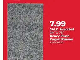 Runnings Assorted 24 x 72 Heavy Plush Carpet Runner offer