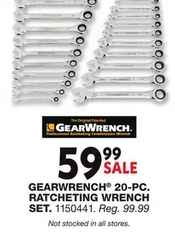 Blain's Farm & Fleet GEARWRENCH 20-PC. RATCHETING WRENCH SET offer