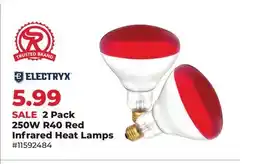 Runnings Electryx 2 Pack 250W R40 Red Infrared Heat Lamps offer