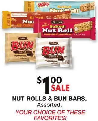 Blain's Farm & Fleet NUT ROLLS & BUN BARS offer