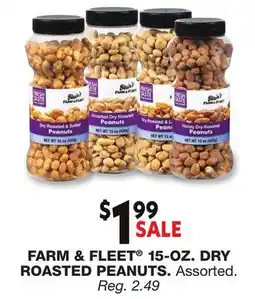 Blain's Farm & Fleet FARM & FLEET 15-OZ. DRY ROASTED PEANUTS offer