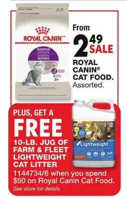 Blain's Farm & Fleet ROYAL CANIN CAT FOOD offer