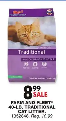 Blain's Farm & Fleet FARM AND FLEET 40-LB. TRADITIONAL CAT LITTER offer