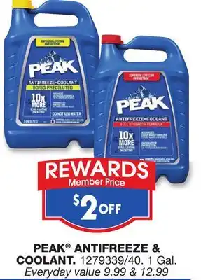 Blain's Farm & Fleet PEAK ANTIFREEZE & COOLANT offer