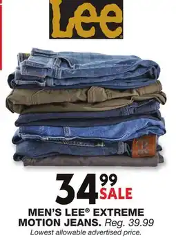 Blain's Farm & Fleet MEN'S LEE EXTREME MOTION JEANS offer