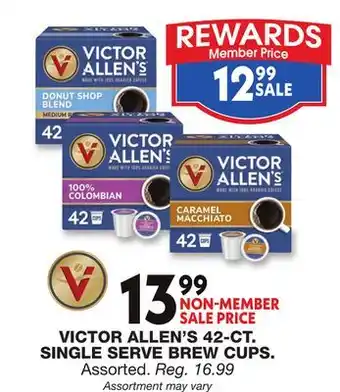 Blain's Farm & Fleet VICTOR ALLEN'S 42-CT. SINGLE SERVE BREW CUPS offer