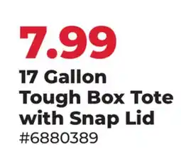 Runnings Edge 17 Gallon Tough Box Tote with Snap Lid offer