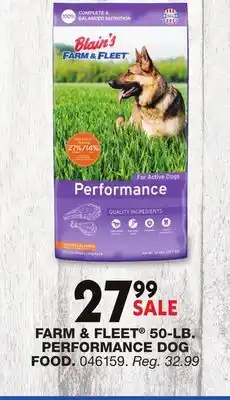 Blain's Farm & Fleet FARM & FLEET 50-LB PERFORMANCE DOG FOOD offer