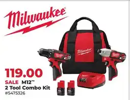 Runnings Milwaukee M12 2 Tool Combo Kit offer