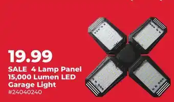 Runnings Electryx 4 Lamp Panel 15,000 Lumen LED Garage Light offer