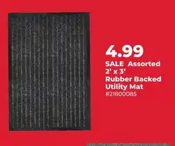 Runnings Assorted 2' x 3' Rubber Backed Utility Mat offer