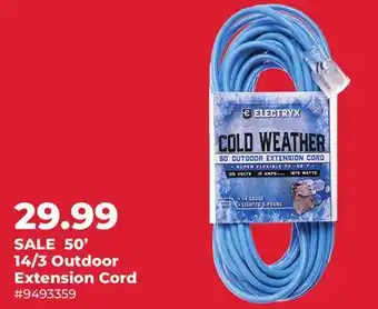 Runnings Electryx 50' 14/3 Outdoor Extension Cord offer