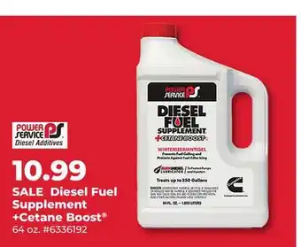 Runnings Power Service Diesel Fuel Supplement + Cetane Boost offer