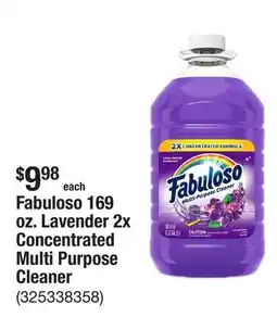 The Home Depot Fabuloso 169 oz. Lavender 2x Concentrated Multi Purpose Cleaner offer