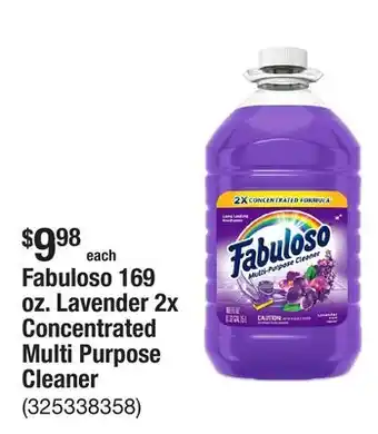 The Home Depot Fabuloso 169 oz. Lavender 2x Concentrated Multi Purpose Cleaner offer