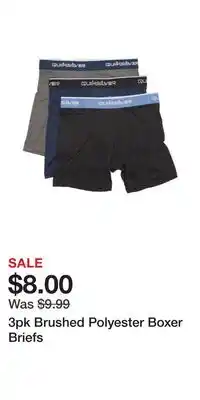 TJ Maxx 3pk Brushed Polyester Boxer Briefs offer