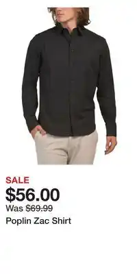 TJ Maxx Poplin Zac Shirt offer