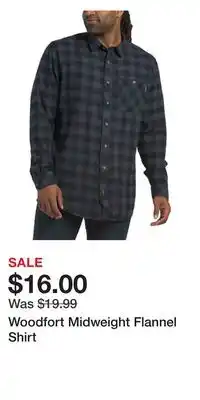 TJ Maxx Woodfort Midweight Flannel Shirt offer